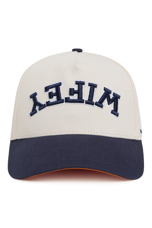 Wifey Collegiate Trucker Hat – Cream/Navy