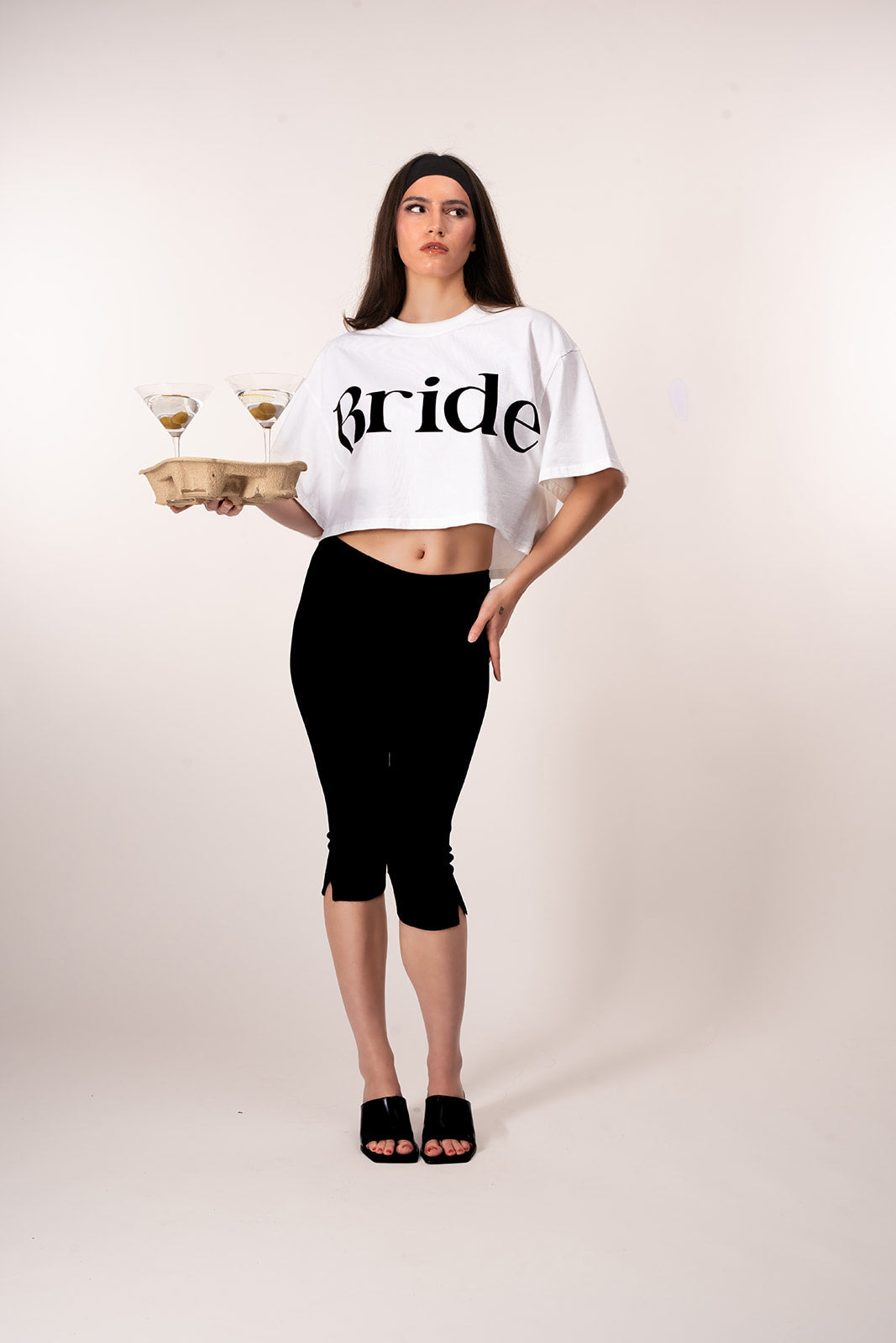 Bride Boxy Crop Tee