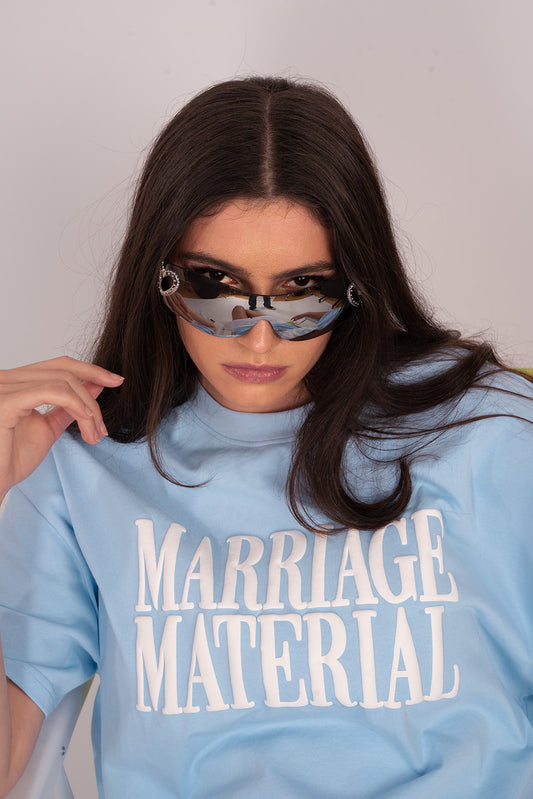 MARRIAGE MATERIAL™ Crop Crew Something Blue