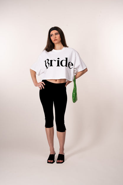 Bride Boxy Crop Tee