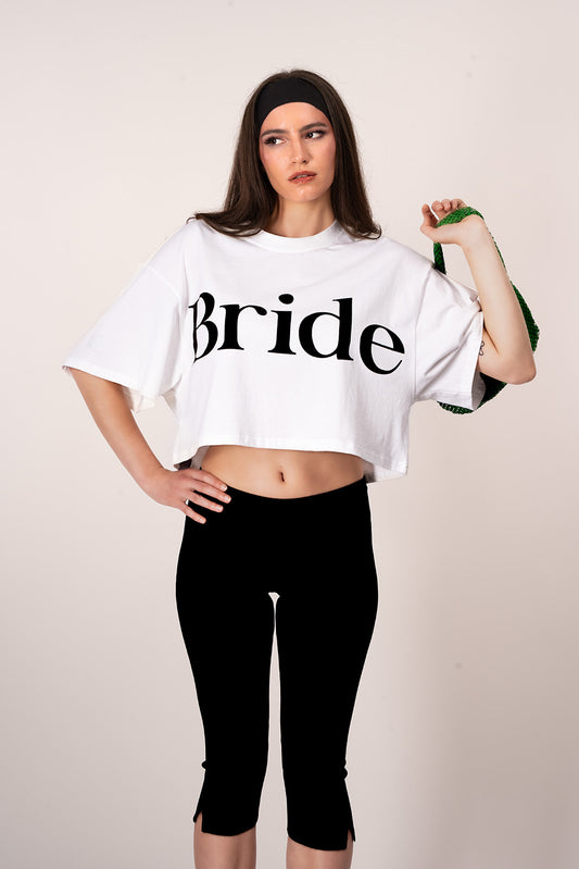 Bride Boxy Crop Tee