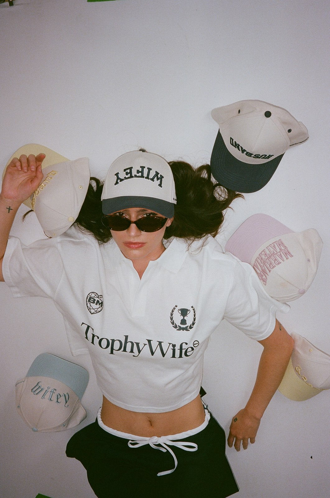 Wifey Collegiate Trucker Hat – Cream/Navy