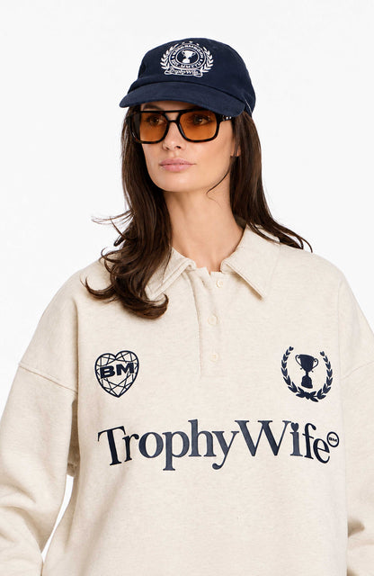 TROPHY WIFE CREST DAD HAT NAVY
