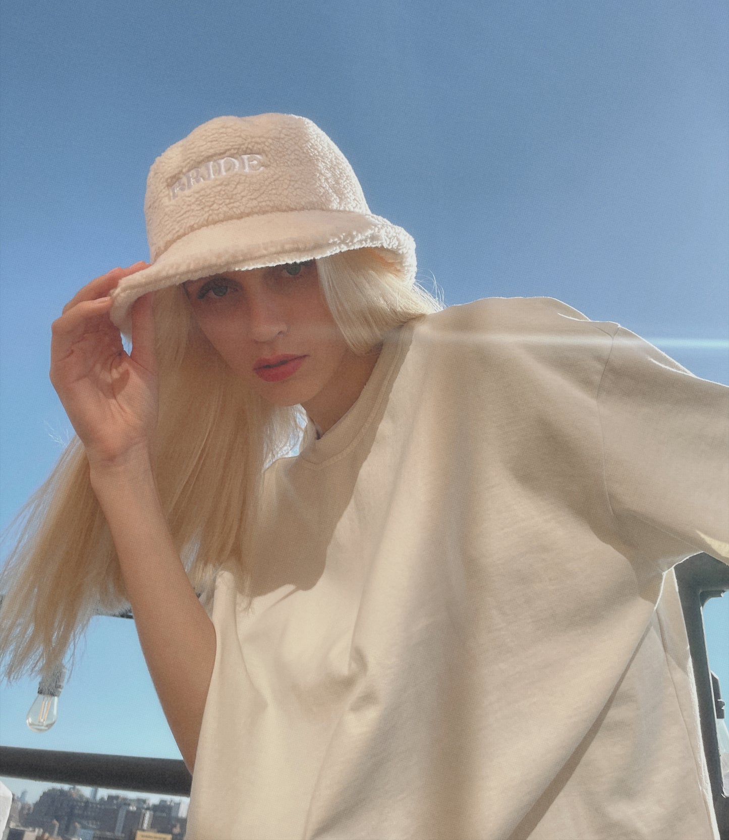 BRIDE SHERPA BUCKET HAT