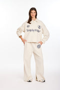 TROPHY WIFE LS FLEECE BOXY RUGBY