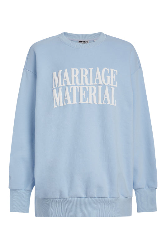 MARRIAGE MATERIAL™ OVERSIZE CREWNECK (BLUE)