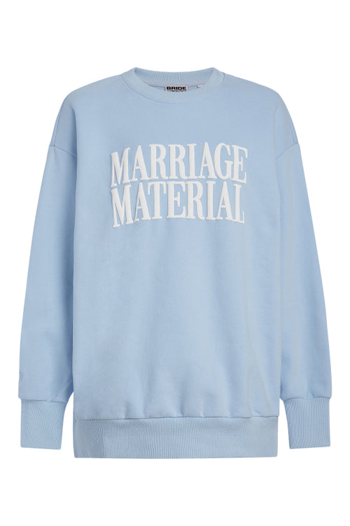 MARRIAGE MATERIAL OVERSIZE CREWNECK (BLUE)
