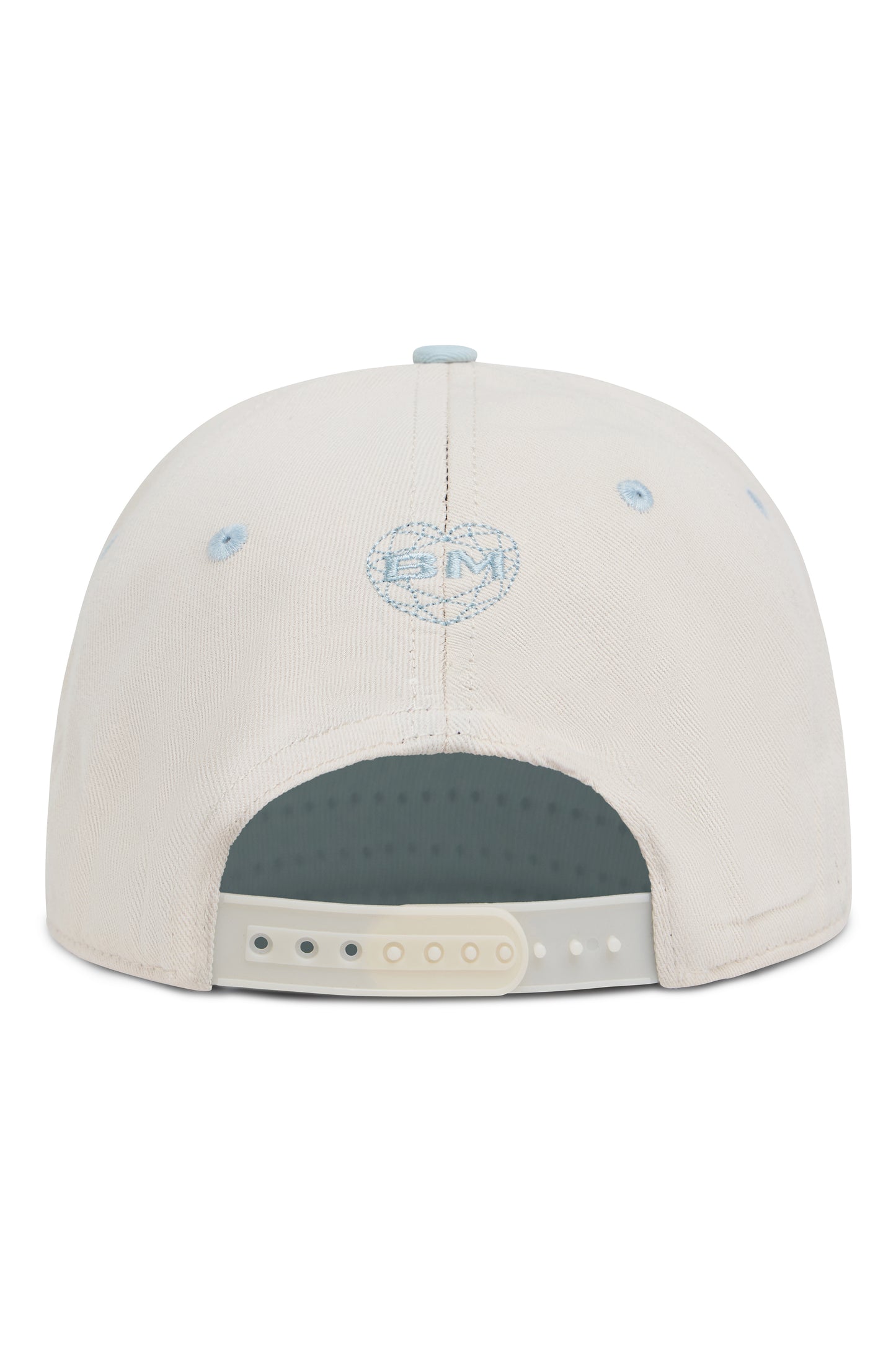 Wifey Gothic Trucker Hat – Cream/Light Blue