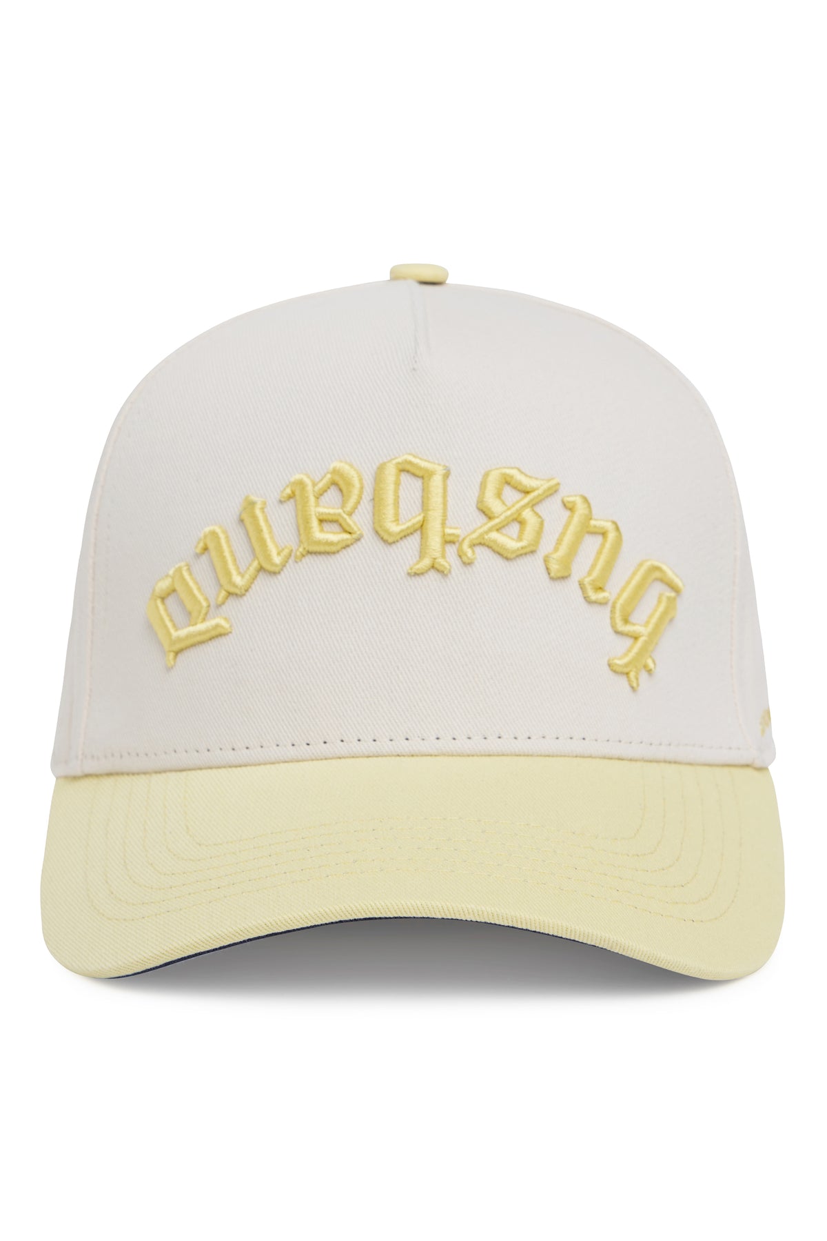 Husband Gothic Trucker Hat – Cream/Butter Yellow