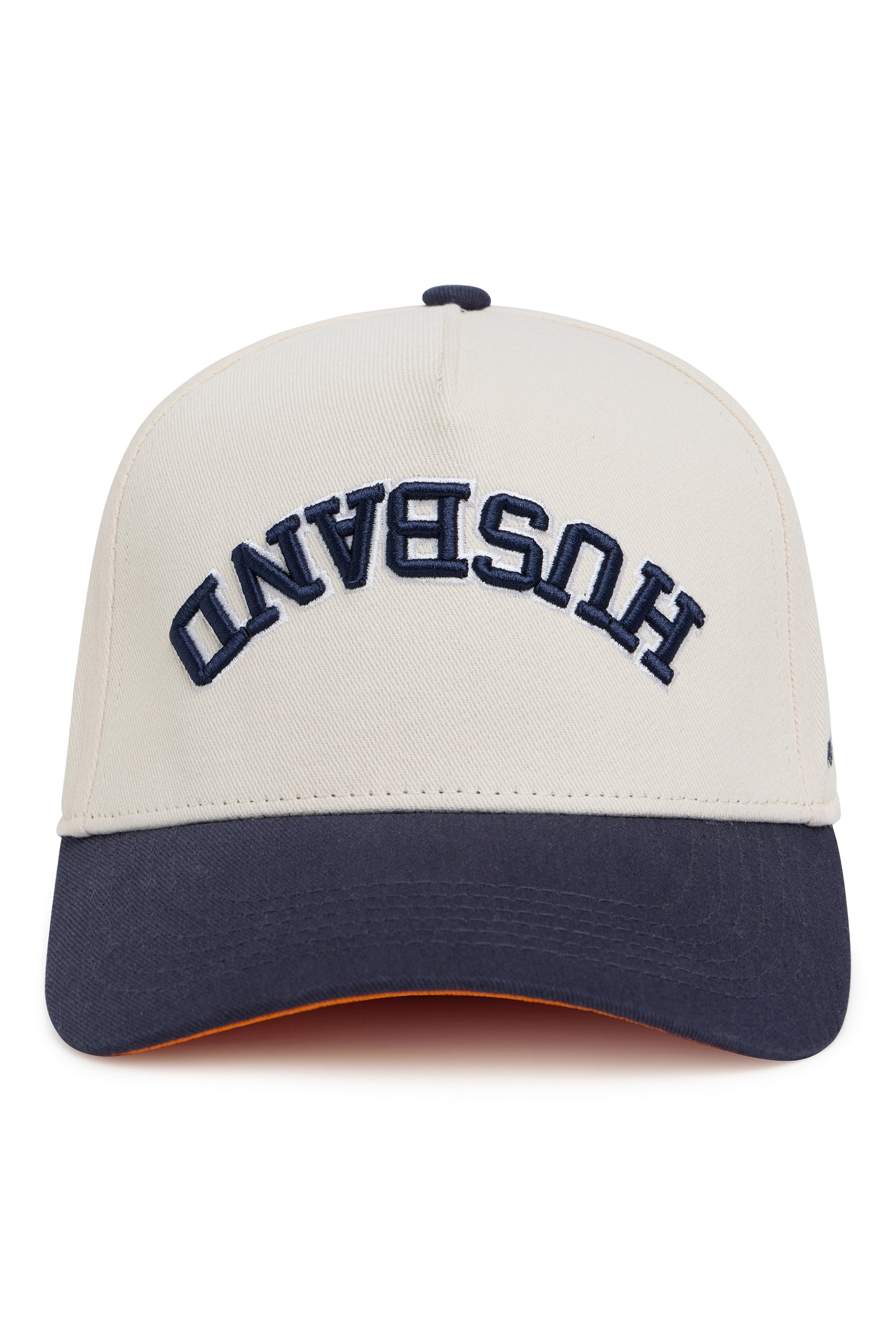 Husband Collegiate Trucker Hat – Cream/Navy