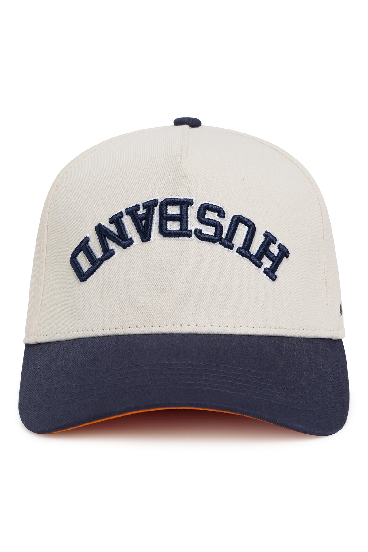 Husband Collegiate Trucker Hat – Cream/Navy