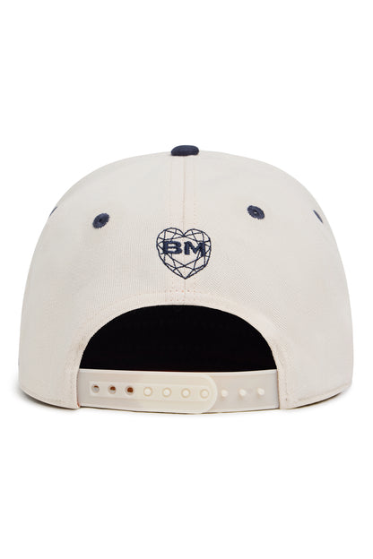 Husband Collegiate Trucker Hat – Cream/Navy