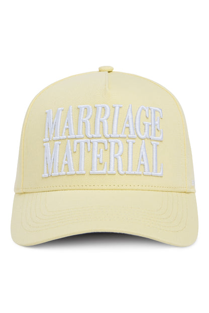 Marriage Material Trucker Hat – Yellow