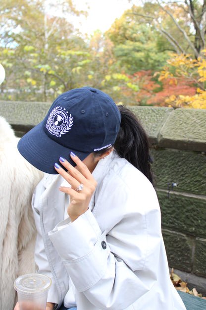 TROPHY WIFE CREST DAD HAT NAVY