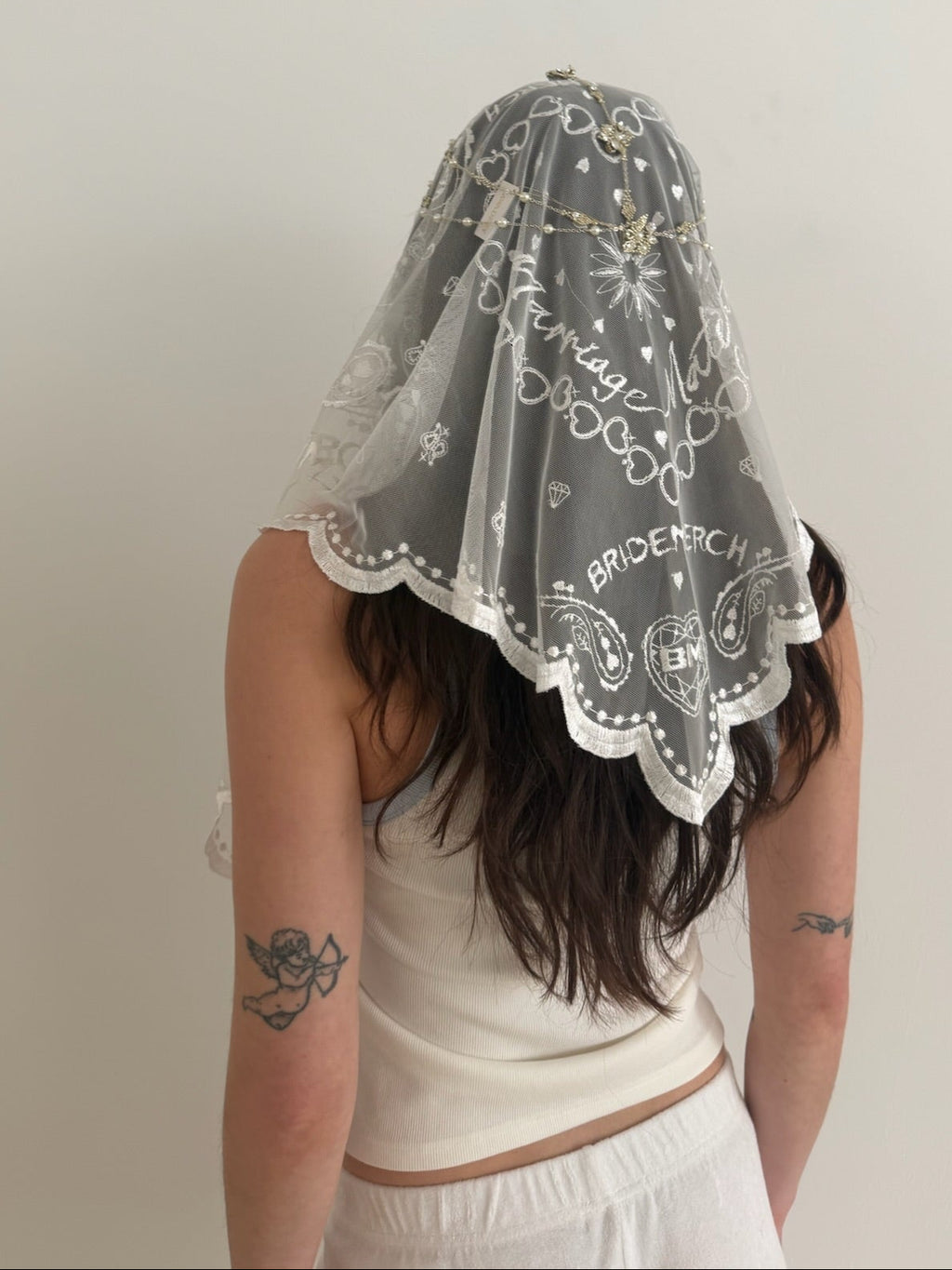 BANDANA EMBROIDERED HEAD SCARF