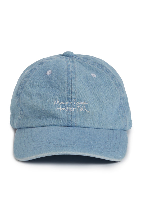 MARRIAGE MATERIAL DAD HAT/DENIM