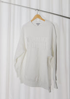 MARRIAGE MATERIAL™ Collection OVERSIZE CREWNECK (WHITE)