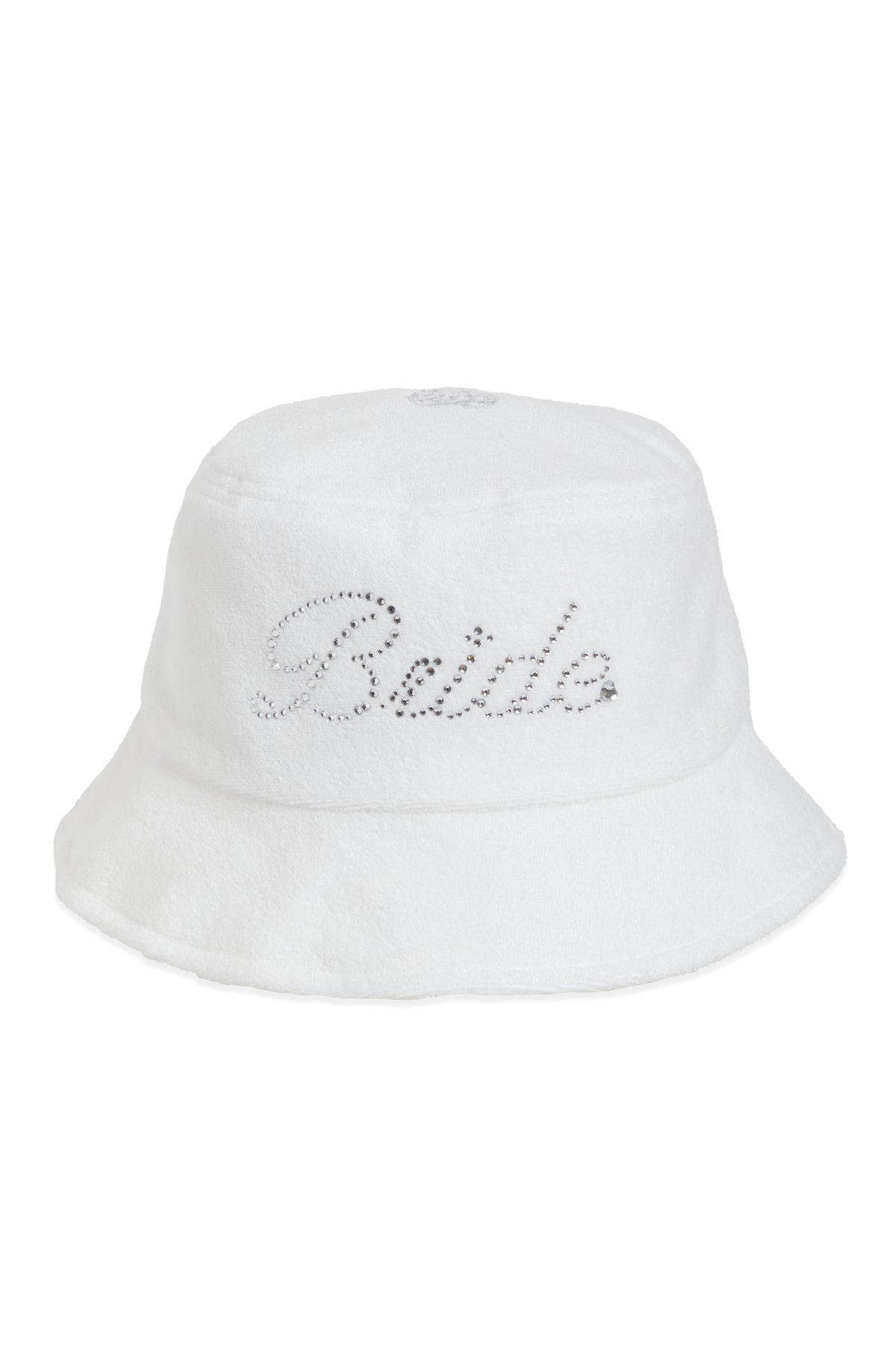 BRIDE RHINESTONE (REVERSIBLE) BUCKET HAT
