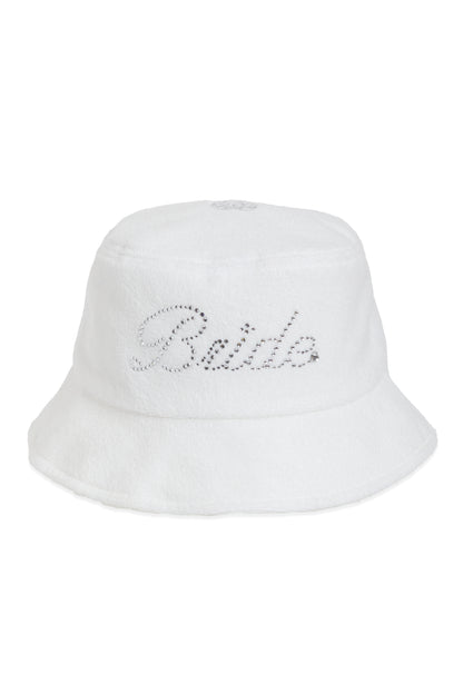 BRIDE RHINESTONE (REVERSIBLE) BUCKET HAT