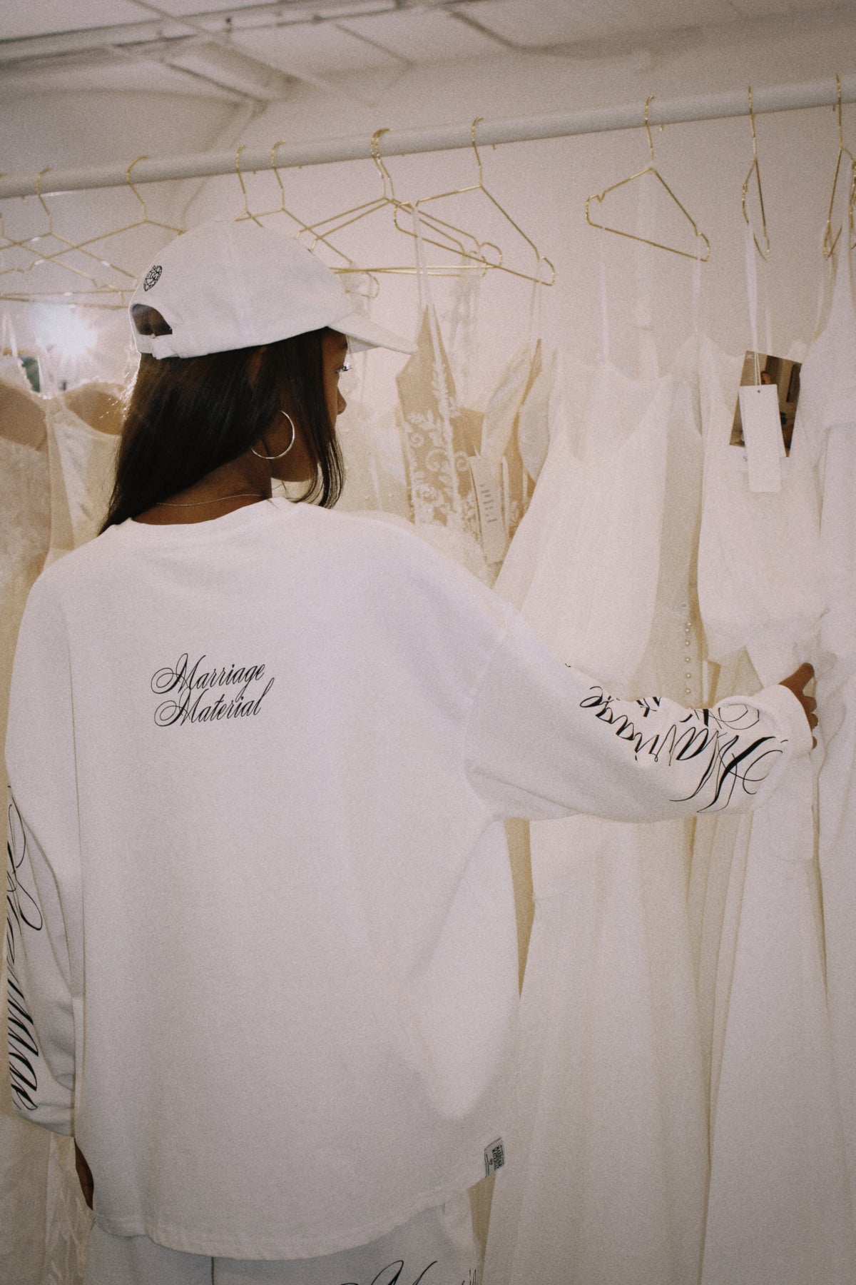 MARRIAGE MATERIAL™ Collection SCRIPT LS TEE