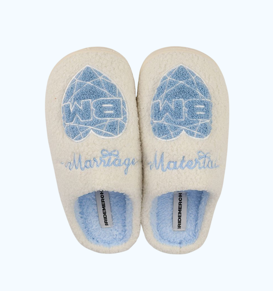 MARRIAGE MATERIAL SLIPPERS